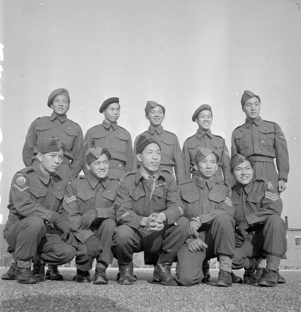 world war 2 pictures of soldiers. Chinese-Canadian soldiers from